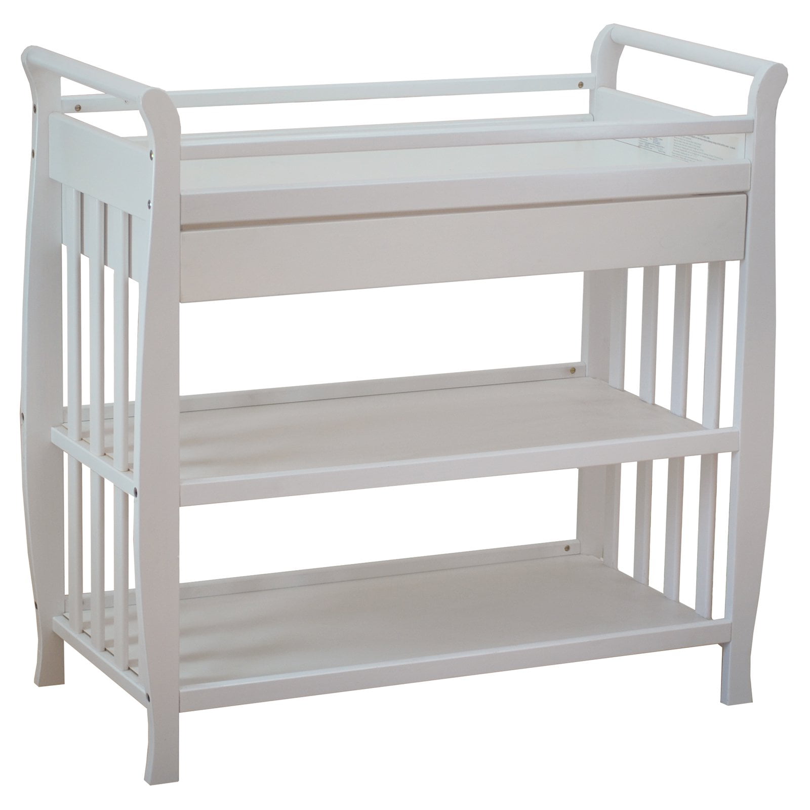 built in changing table