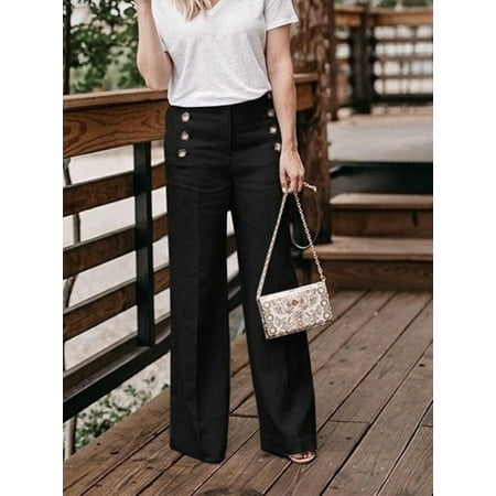 Casual Wide Leg Pants For Woman Long Trousers