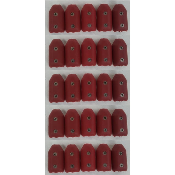 E-Z-TY 3/16 Inch Reusable Rope Clamp Red 25 Pack