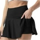 thumbnail image 1 of Falda de tenis plisada de verano para mujer Falda deportiva elástica de cintura alta Pompotops qwe14017, 1 of 6