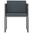 thumbnail image 4 of vidaXL Patio Dining Set Outdoor Table and Chairs Furniture Set Poly Rattan, 4 of 6