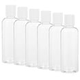 thumbnail image 1 of 6 botellas de tamaño de viaje, botellas de champú vacías, contenedor de artículos de tocador de plástico, botellas de loción de viaje (100 ml), 1 of 8
