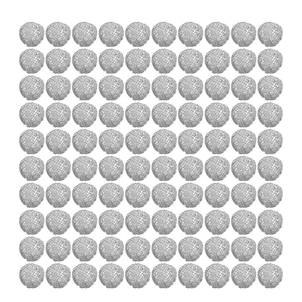 Filtro de pantalla de bola para pipa de tabaco, 100 Uds., 16mm, acero inoxidable, lavable para fumar