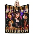 thumbnail image 2 of Jenna Actors Ortega Blanket Throw Blanket Soft Microfiber Blankets for Living Room Couch Sofa Bedroom 50"x40", 2 of 6