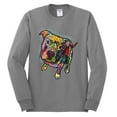 thumbnail image 3 of Dean Russo Some Angels Dog Lover Mens Long Sleeve Shirt, Heather Grey, XX-Large, 3 of 6