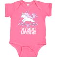 thumbnail image 3 of Inktastic My Mimi Loves Me Unicorn Girls Baby Bodysuit, 3 of 5