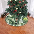 thumbnail image 2 of FMSHPON Green Dinosaur Xmas Christmas Tree Skirt Stand Mat for Holiday Party Decoration Indoor Outdoor 36 inches, 2 of 3