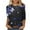 Blue, variant on Womens Blouses Fall 2025 Tops Fall Trendy Funny 3/4 Sleeve Shirts for Vacation Work Blouses Long Sleeve