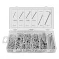 thumbnail image 1 of Kit d'Assortiment de Pinces à Cheveux, 555 Pcs Pinces Mécaniques pour Tracteur, Pinces Lisses, 1 of 8