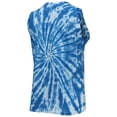 thumbnail image 3 of Women's Lauren James Royal Dallas Cowboys Tie-Dye Jersey Boxy Tank Top, 3 of 4