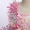 thumbnail image 6 of IBTOM CASTLE Baby Girls Butterfly Tutu Dress Summer Sleeveless Backless Lace Princess Birthday Party Dress with Headband Outfit 18-24 Months Rainbow - Butterfly, 6 of 8