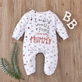 thumbnail image 2 of CUZIBR Baby Boys Girls Letter Cartoon Long Sleeve Cotton Romper Jumpsuit Oneise One-Pieces Outfits Soft Dailywear For Toddler, 2 of 8