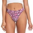 thumbnail image 1 of Balery Sweet Heart Tangas de Algodón para Mujer con Estampado – Ropa Interior Sexy, Transpirable, G-string-Small, 1 of 6