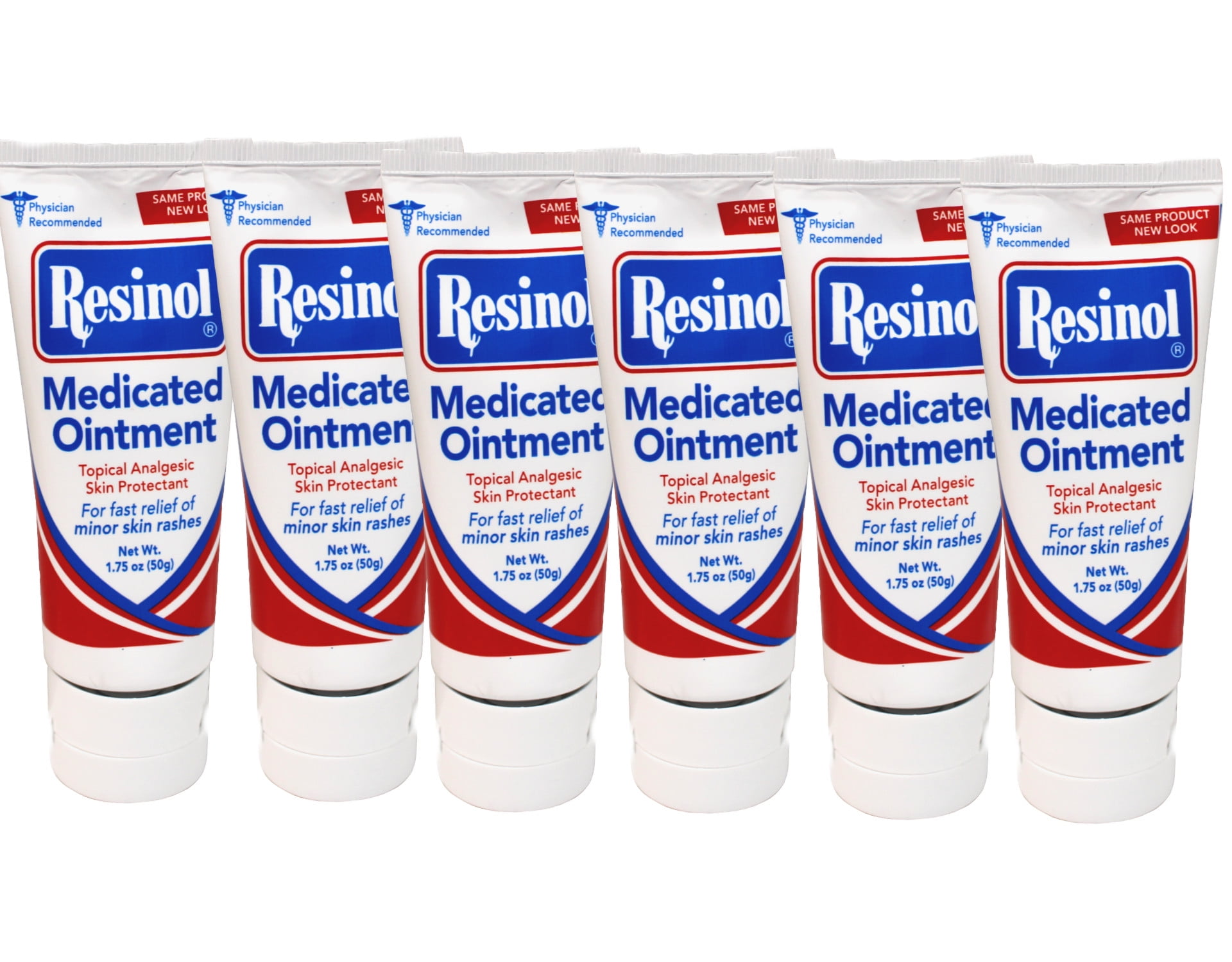 6 Pack of Resinol Medicated Ointment 1.75 oz Tube