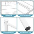 thumbnail image 4 of Lusimo Twin Bed Frame with Headboard and Footboard 12 inch Metal Platform Bed Frame No Box Spring Needed Twin Size Easy Assembly, White, 4 of 9