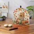thumbnail image 4 of HELLHERO Maple Leaf Cat Teapot Dust Cover for Polyester Canvas Keep Warm with Lightweight, 4 of 8