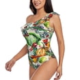 thumbnail image 2 of Gaeub Vegan1 Women's One Shoulder Ruffle Tummy Control Swimwear for Swimming Surfing Beach Party - Medium, 2 of 8