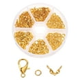 thumbnail image 1 of 370Pack Kit de Hacer Joyas, Cierres de Langosta y Otros Accesorios, Dorado, 1 of 6