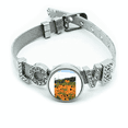 thumbnail image 1 of Brocado de oro naranja Pulsera pulsera pulsera de cristal amor pulsera ajustable, 1 of 2