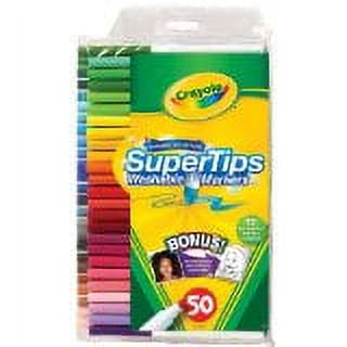 Crayola 50 Count Washable Super Tips,Styles May Vary