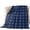 Blue, variant on RedCheckered Quilted Comforters Cooling Blanket King Size, Modern Minimalist Geometric Grid Lines Plaid Cold Comfort for Hot Sleepers Lightweight Air Conditioning Quilt Blanket for Bed