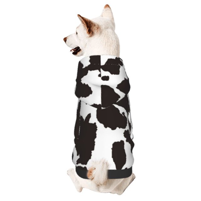 Balery Cow Skin 2 Sudadera con Capucha para Perros Pequeños – Ropa para Mascotas, Disfraz para Perros y Gatos, Ideal para Fiestas y Cosplay-XX-Large