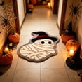 thumbnail image 6 of Twfbrm Halloween Ghost Shaped Bathroom Rugs, 18x28 Inch Water Absorbent Bath Mat with Non-Slip Backing, Decorative Entryway Carpet for Home, Bedroom, Halloween Decoration, 6 of 6