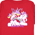 thumbnail image 4 of Inktastic My Aunt Loves Me Unicorn Girls Long Sleeve Toddler T-Shirt, 4 of 5