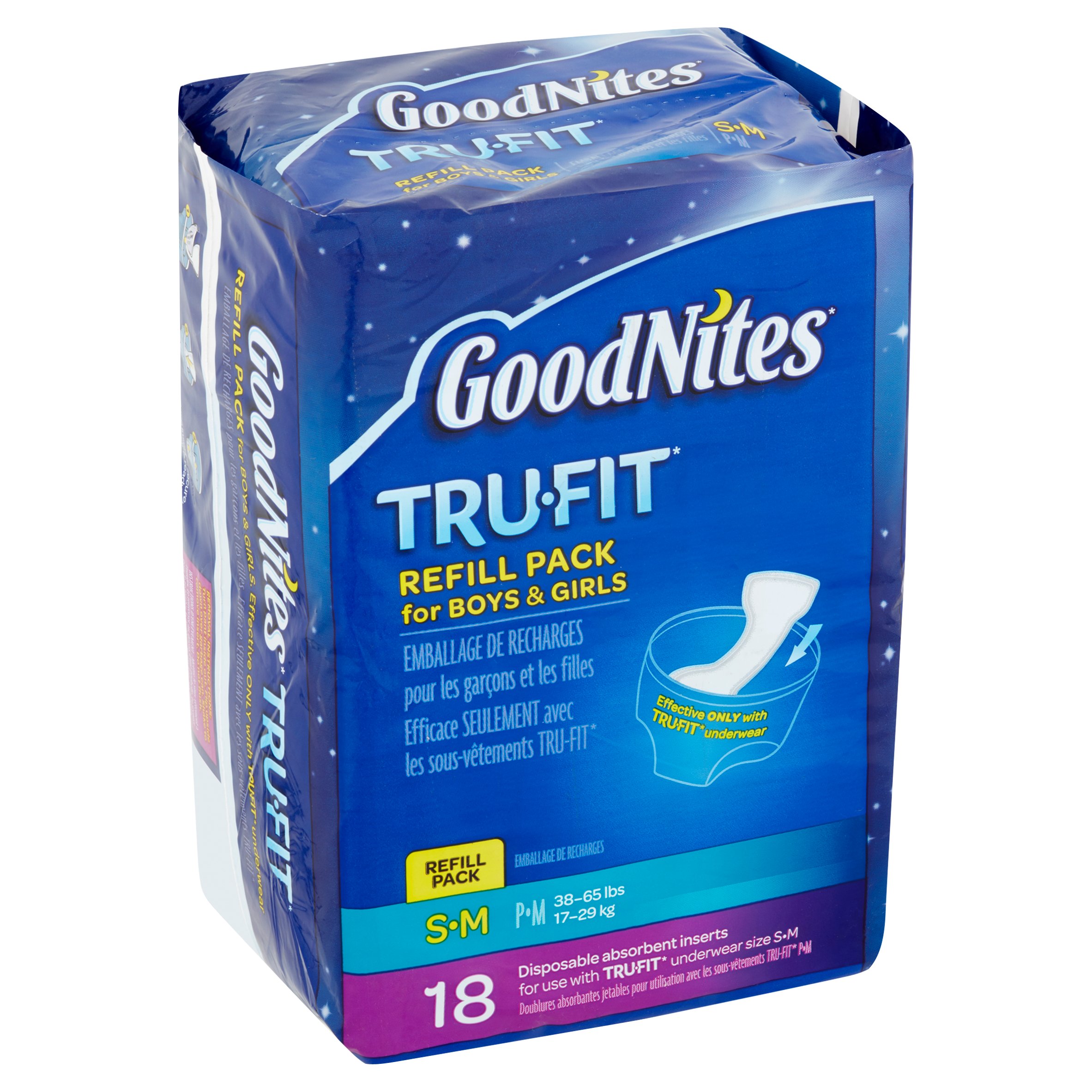 GoodNites TruFit Disposable Absorbent Inserts for Boys & Girls Refill Pack - image 3 of 8