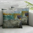 thumbnail image 3 of Nawypu  Green Blue Gold Abstract Art Painting Decorative Throw Pillow Covers Cushion Covers for Bedroom Sofa Living Room, 3 of 5