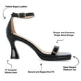 thumbnail image 3 of Journee Collection Womens Jeanne Slim Platform Ankle Strap Open Toe Pumps, 3 of 7