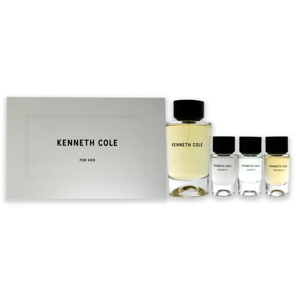 Kenneth Cole For Her by Kenneth Cole for Women - 4 Pc Gift Set 3.4oz EDP Spray, 0.5 oz Serenity EDT Spray, 0.5 oz Energy EDT Spray, 0.5 oz Intensity EDT Spray