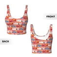 thumbnail image 6 of Goofa Cartoon with Traffic Elements Printed Sports Bras for Women, High Impact Running Bra Workout Crop Tank Tops Longline Sports Bra Push up-XX-Large, 6 of 9