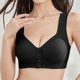 thumbnail image 2 of MDUKONU Women’s Bras Deep V Bra Low Cut Push Up Bralette Seamless Comfy Smoothing Wireless Bras for Women Black 42, 2 of 5
