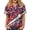 Red, variant on JULMCOMO American Flag Cotton Linen T Shirts for Women 1776 Henley Shirts Independence Day Summer Tops with Chest Pocket Deep Red 2XL