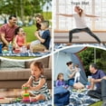 thumbnail image 4 of Extra Large Picnic Blankets Waterproof Foldable (80 "x 80") Beach Blanket Waterproof Sandproof,3-Layer Thicking Mat Outdoor Packable Camping Blanket, 4 of 6