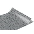 thumbnail image 2 of Rwraps Ashlar Brick Battleship Grey Gloss Vinyl Film Wrap 59in x 8ft Vinyl Vehicle Car Film Sheet, 2 of 9