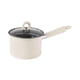 thumbnail image 2 of Olla para freír profunda con colador, olla grande para cocinas de fuego abierto y freidora con tapa Blanco, 2 of 9