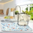 thumbnail image 5 of Iauyy Dish Drying Mat for Kitchen Counter, Super Absorbent & Hanging 16x18 / 18x24 Inch (S/M) Detailed Elements, 5 of 8
