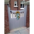 thumbnail image 5 of Attraction Design Welcome Sign for Front Door Decor Hanging Sign, Metal Flower Welcome Door Sign Wall Art Decor Hanging for Indoor Outdoor Patio Garden Yard Sign Porch Decoration 15.25X8.5In (B), 5 of 7