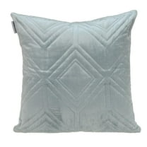 Parkland Collection Reta Transitional Quilted Gray Throw Pillow