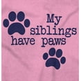 thumbnail image 2 of Siblings Have Paws Funny Animal Pet Romper Boys or Girls Infant Baby Brisco Brands 24M, 2 of 6