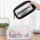 thumbnail image 4 of Toystoory Bolsa de cosméticos para mujer, bolsa de maquillaje de viaje portátil de gran capacidad, caja de almacenamiento transparente Almacenamiento y organización del hogar Negro METRO, 4 of 6