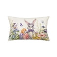 thumbnail image 2 of Sruoe Easter Throw Pillow Covers 12x20 Inch Bunny Rabbit Soft Plush Faux Fur, Decorative Throw Pillow Covers, Spring Cute Bunny Pillowcases for Easter Home Living Room Bed Decor, 2 of 6