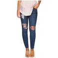 thumbnail image 1 of Free People Jeans ajustados de borde crudo para mujer, azul, 24, 1 of 1
