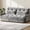 Gray, variant on Mr IRONSTONE Convertible Chair Bed, Foldable Lazy Sofa Sleeper Chair with Metal Frame and Armrests, 5-Position Adjustable Lounge Chair with Side Pockets, White