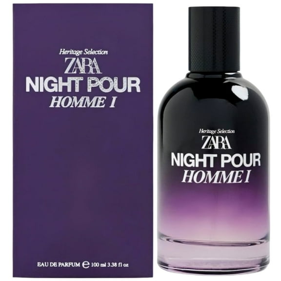 Zara Night Pour Homme I for Men Long Lasting Masculine Cologne for Daily and Evening Wear Modern and Elegant Scent Eau de Parfum 100ml (3.38 fl. oz.)