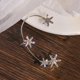thumbnail image 1 of Pendientes para mujer, regalos para mujer, pendientes de copo de nieve de diamantes de moda para mujer, pendientes de clip sin perforación, 1 pieza, pendientes para mujer, 1 of 3