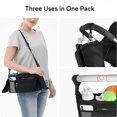 thumbnail image 4 of Universal Stroller Organizer, Detachable Zippered Pocket, Large capacity for essentials Fits Any Strollers(Black), 4 of 4