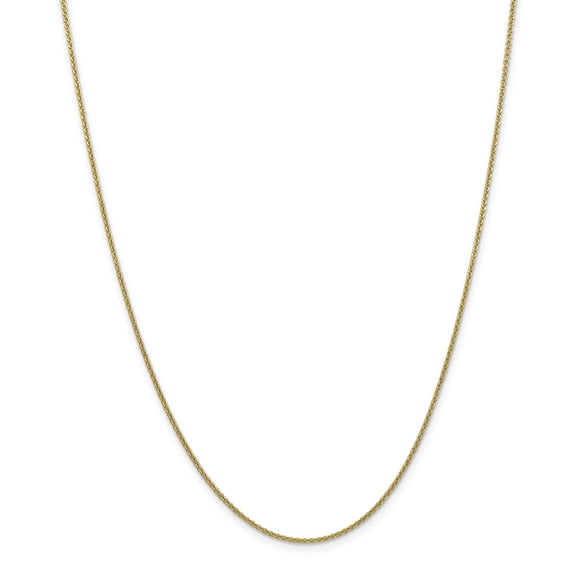 10k 1.5mm Cable Chain in 10k Yellow Gold